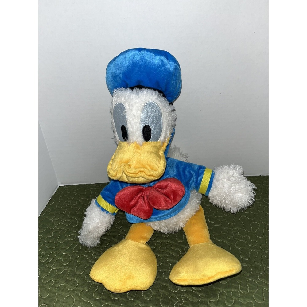 Donald Duck Walt Disneyland Disney Parks‎  Plush Stuffed Animal Fluffy EUC